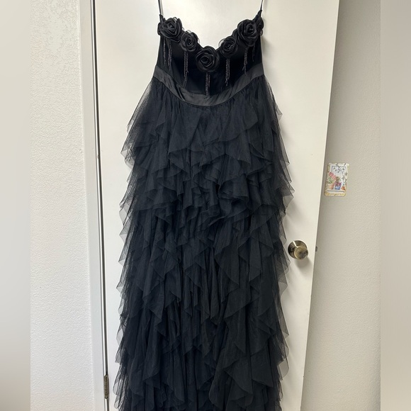 NEW w/tags - black tulle dress XL - Picture 3 of 6